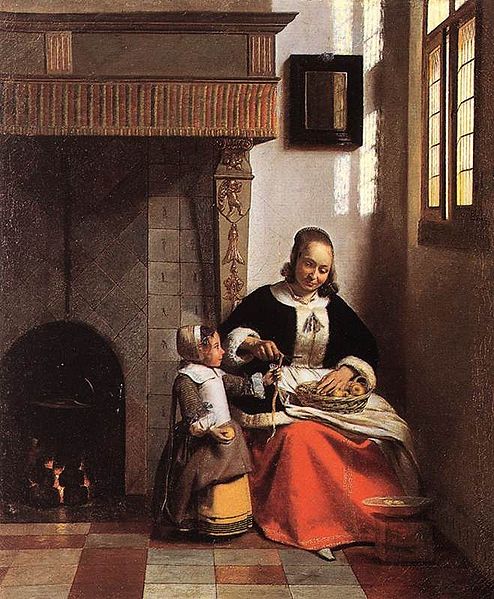 A Woman Peeling Apples